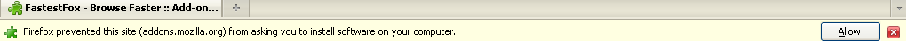 allow installation
