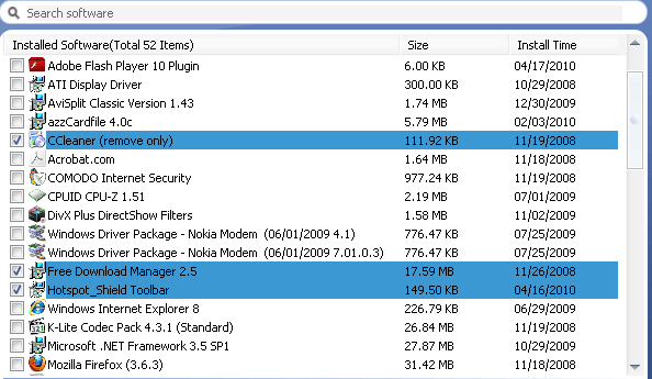 check removable files
