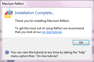 license key installation complete