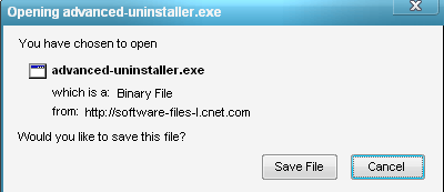 opening advanced uninstaller.exe