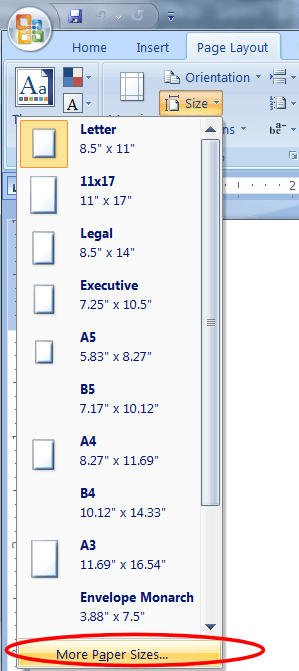 Printer Spacing Chart Template