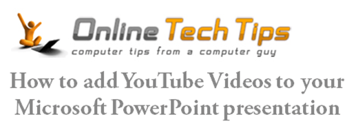 Online-Tech-Tips Power Point Presentation