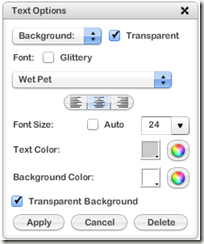 Text Options Photobucket