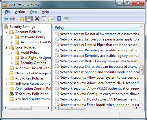 enable admin access windows 7