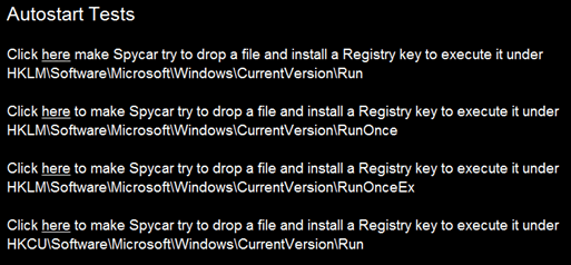 autostart tests