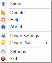 right-click menu
