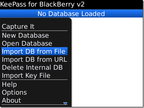 Import KeePass DB