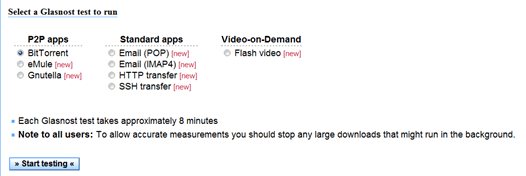 test options
