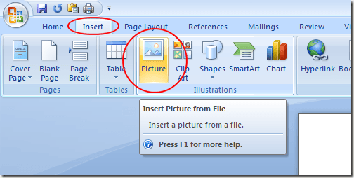 Add a Picture to a Word Document