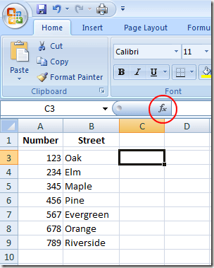 Sample Address Excel Spreadsheet