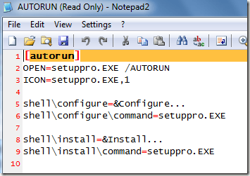 autorun inf