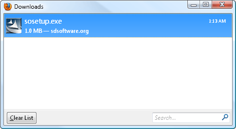 download finish