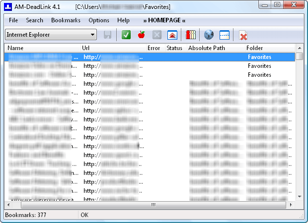 main interface