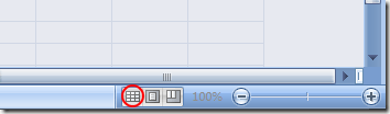 Click the Normal View Button in Excel