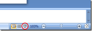 Click the Slide Show Button in PowerPoint