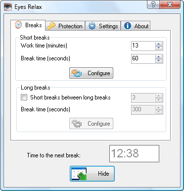 main interface