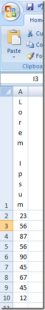 Excel Header Text with Vertical Orientation