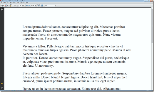 Text Too Large in Adobe Reader 9