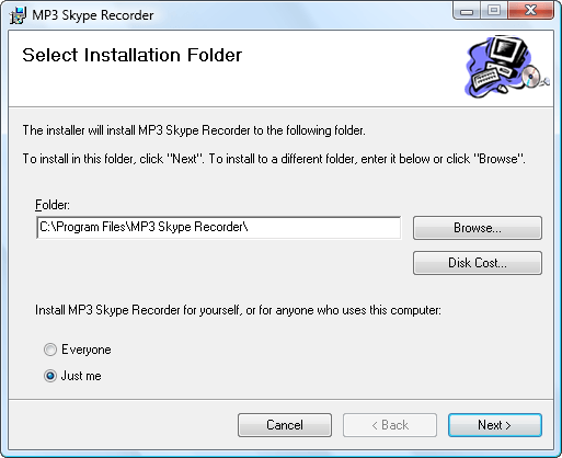 installation folder