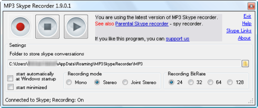 program connected to skype