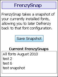 savesnapshot