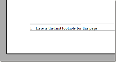 A Footnote Added to an OpenOffice Writer Document