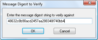 enter hash string