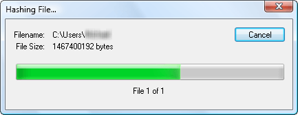 hashing large file