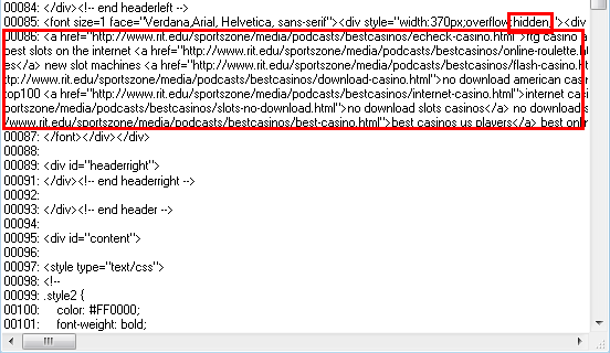 hidden malicious tags