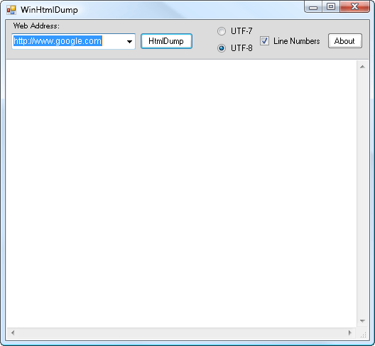 main interface