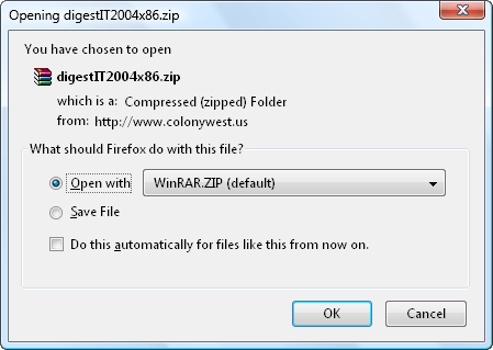 open with