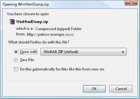 open with