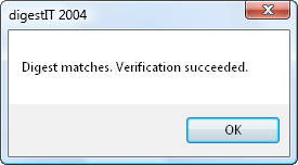 verification succeeded