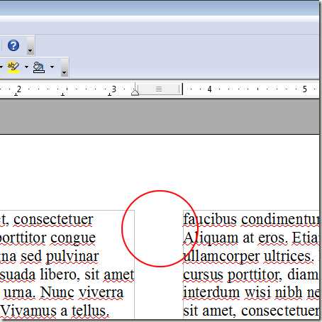Add a Margin between Columns in OpenOffice Writer