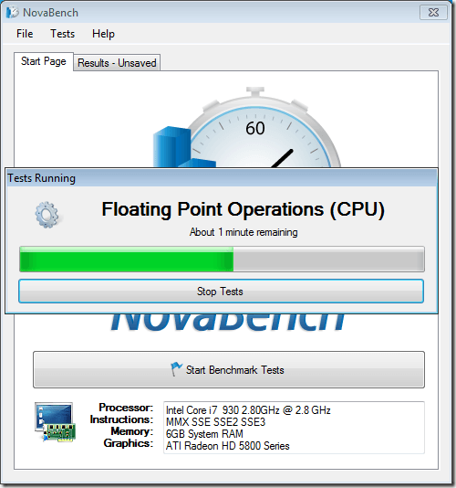 CPU Benchmarking with NovaBench