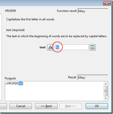 Capitalize Text in OpenOffice Calc