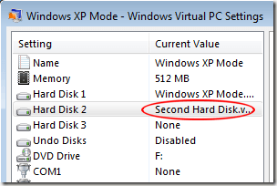 Create a New XP Mode Hard Disk