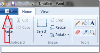 MS Paint New File Access Symbol