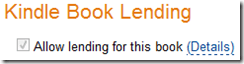 Amazon Kindle Book Lending