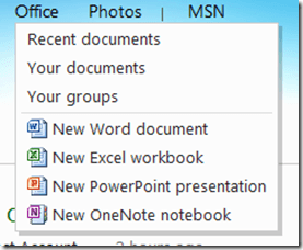 Office Hover Dropdown Menu