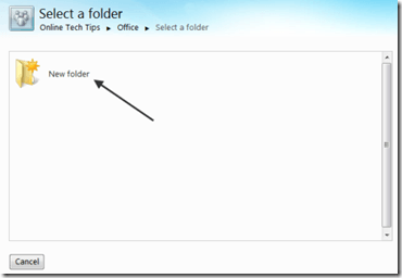 Select a Folder