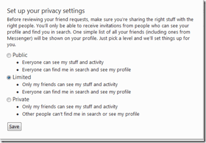 Set Up Privacy Settings