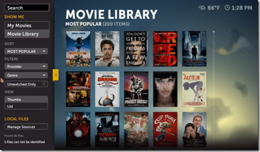 Boxee Movie Library