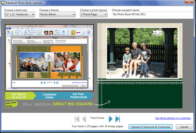 Inkubook Photo Book Uploader Plugin