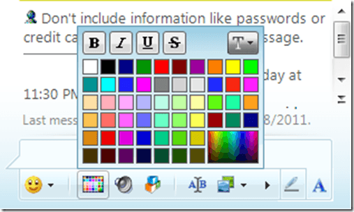 Messenger Chat Colors
