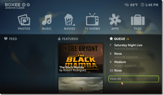 Boxee Queue