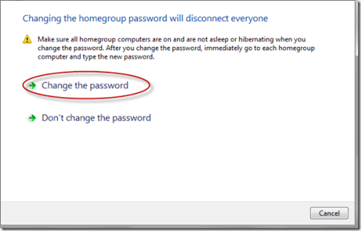 Change Password  Window