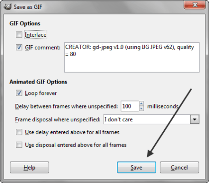 Save as GIF