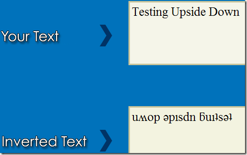 Text Upside Down