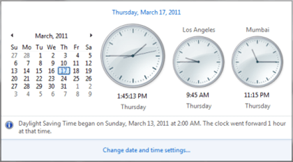 Three Clock Display
